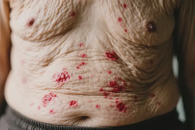 老人肚子上容易長(zhǎng)濕疹可以治好嗎(圖4)