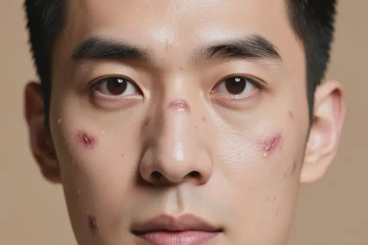 男性面部出現(xiàn)濕疹可以治好嗎(圖1)
