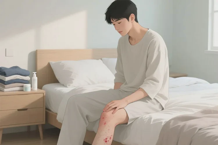 青年人大腿上長濕疹能靠自己自愈嗎(圖1)