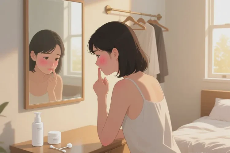 青年人面部偶爾起濕疹能靠自己自愈嗎(圖1)