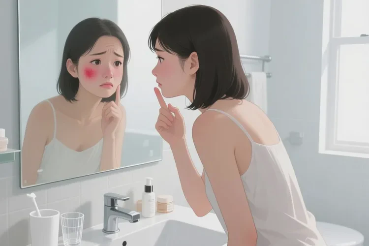 青年人面部長(zhǎng)濕疹能靠自己自愈嗎(圖1)