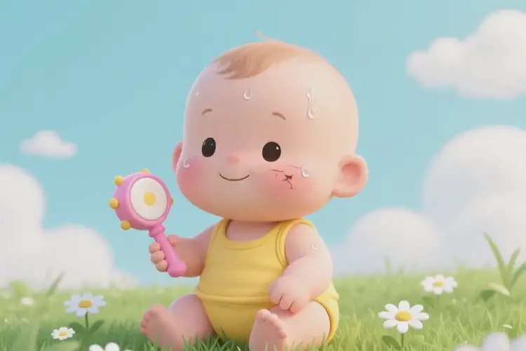 寶寶面部起濕疹可以治好嗎(圖2)