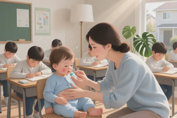 小學(xué)生肚子上出現(xiàn)濕疹能靠自己自愈嗎(圖2)