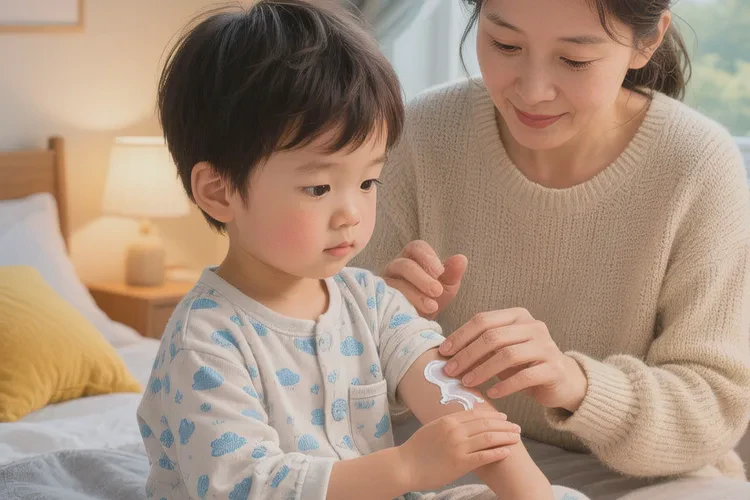 小孩手臂上容易長濕疹可以治愈嗎(圖1)