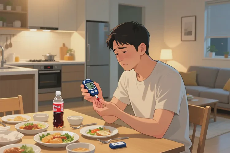 28歲晚餐血糖22.7是怎么回事(圖1)