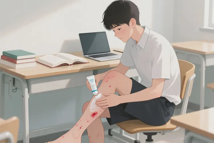 大學(xué)生小腿有濕疹能靠自己自愈嗎(圖1)