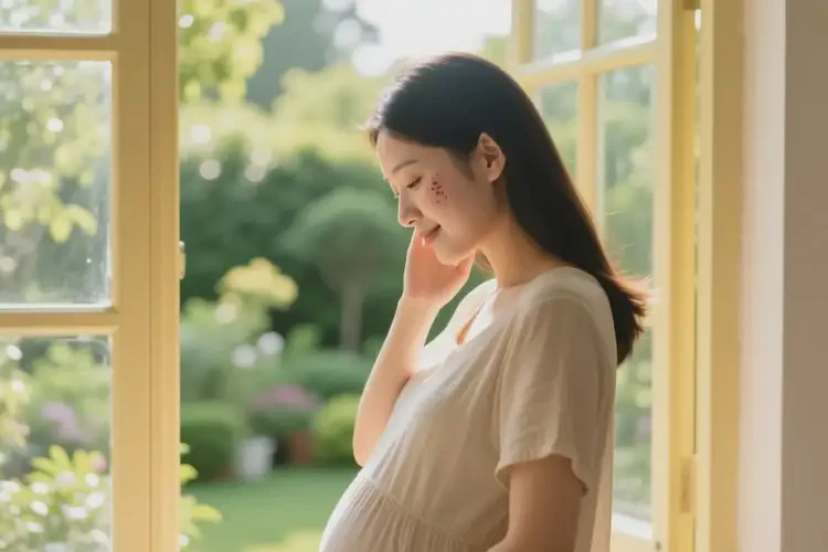 產(chǎn)婦臉上長(zhǎng)濕疹可以治好嗎(圖1)