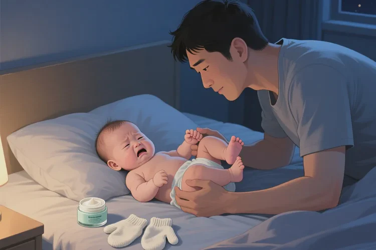 寶寶大腿經(jīng)常長(zhǎng)濕疹可以治愈嗎(圖1)