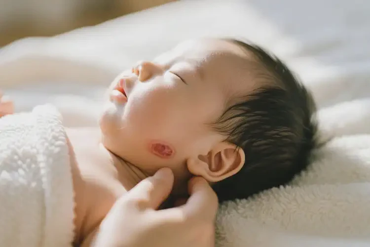 小兒脖子上偶爾長(zhǎng)濕疹可以治好嗎(圖1)