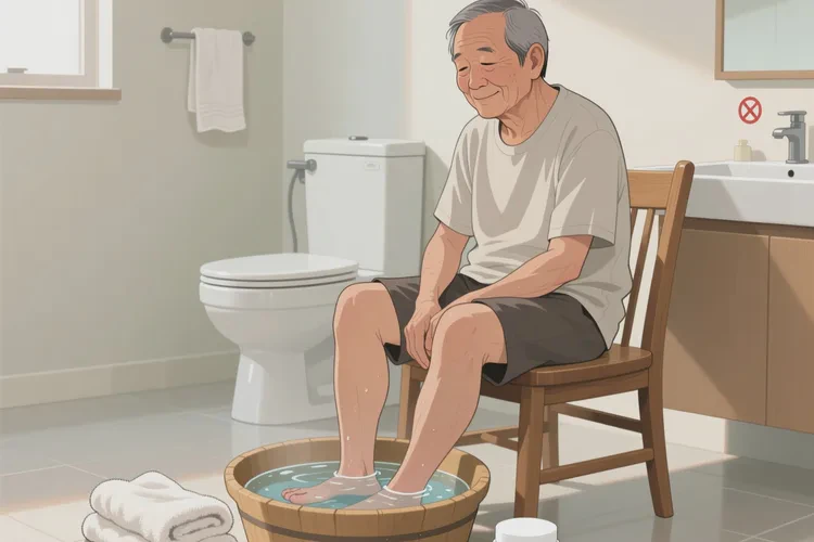 老年人腳上起濕疹可以治愈嗎(圖1)