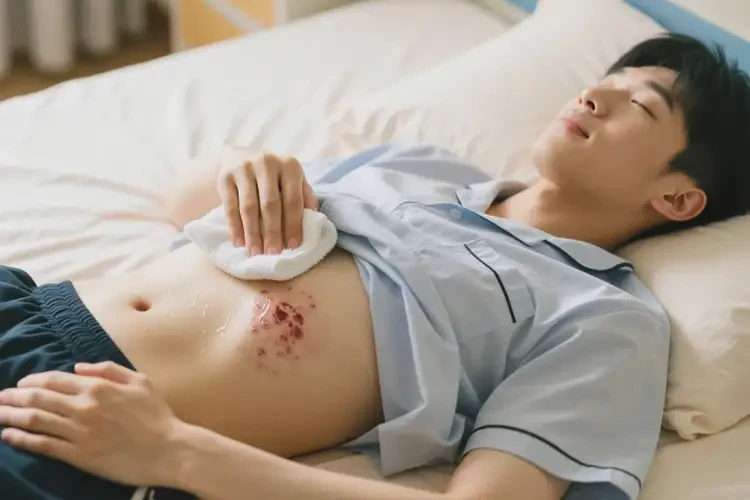 大學(xué)生肚子上有濕疹可以治好嗎(圖3)