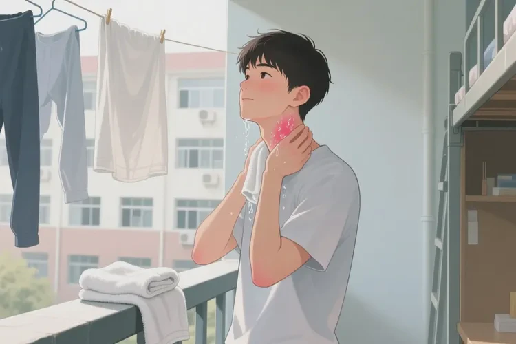 大學(xué)生脖子上有濕疹能靠自己自愈嗎(圖2)