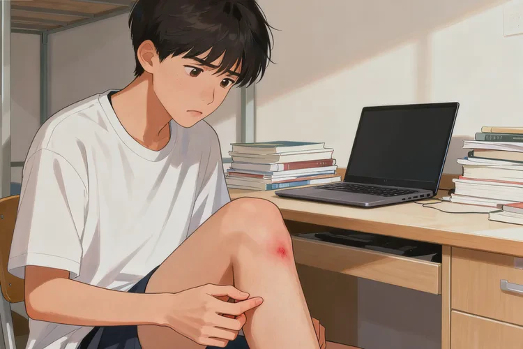 大學(xué)生小腿容易長濕疹能靠自己自愈嗎(圖1)