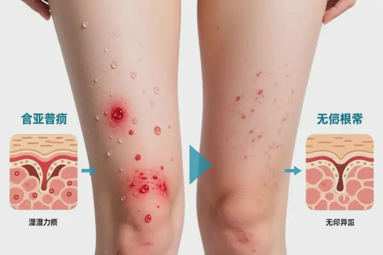 女人大腿有濕疹可不可以根治(圖1)