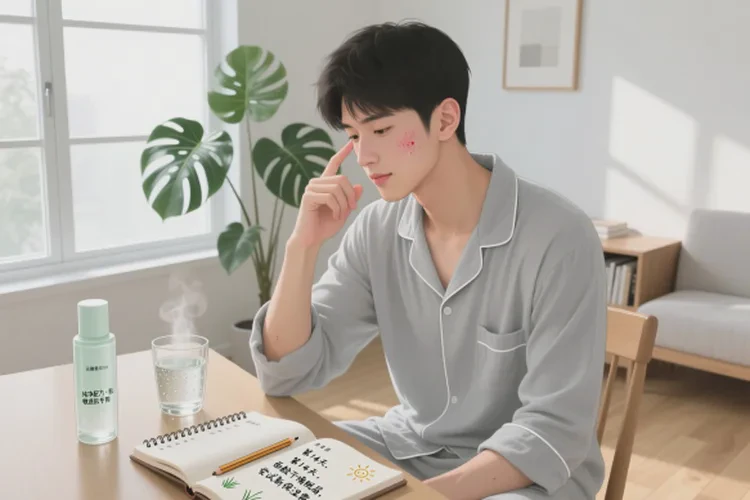 青年人臉上出濕疹能靠自己自愈嗎(圖1)