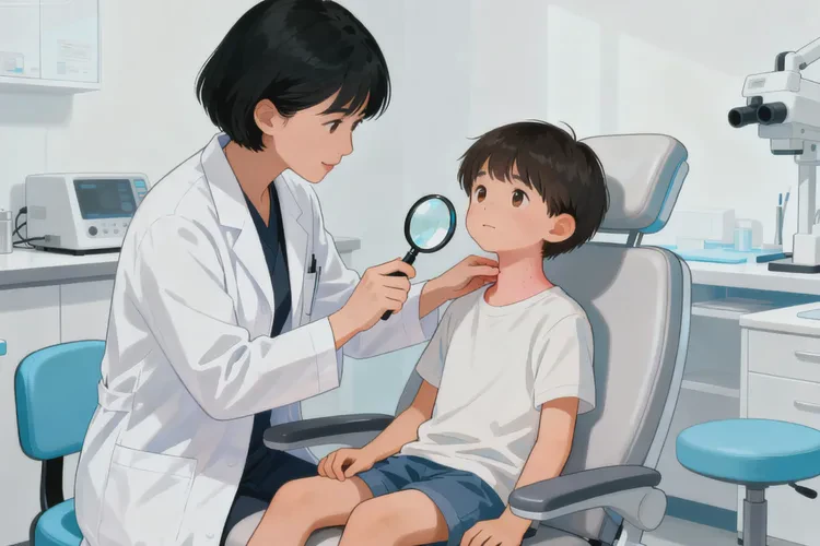 孩子脖子上偶爾長濕疹可以治愈嗎(圖2)