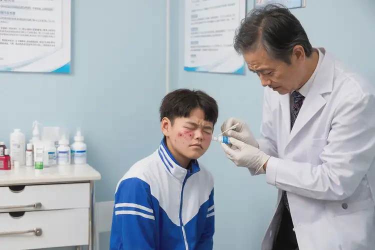 中學(xué)生臉上有濕疹可以治好嗎(圖3)