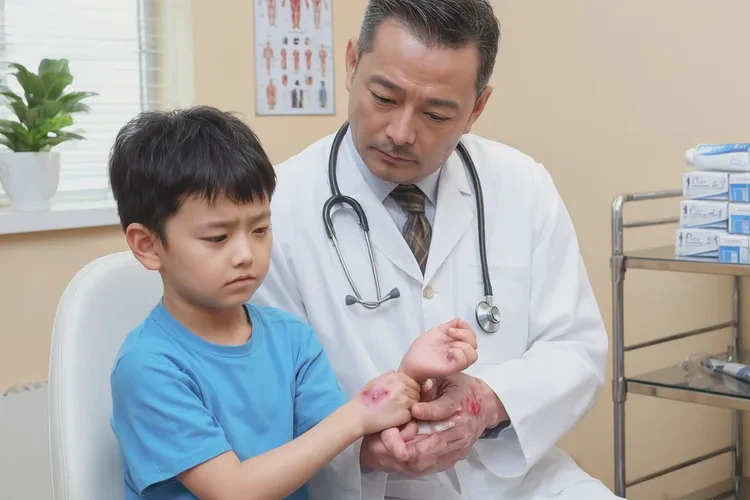 儿童手上容易起湿疹可以治愈吗(图2)