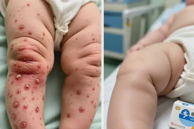 嬰兒大腿上偶爾長濕疹可以治好嗎(圖1)