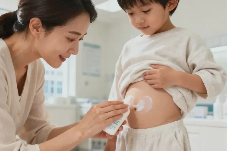 孩子肚子出濕疹可以治好嗎(圖1)