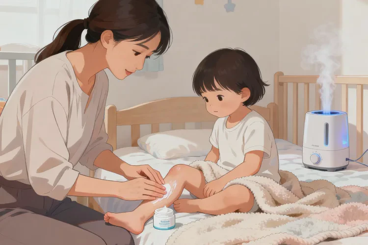 兒童小腿上經(jīng)常長濕疹可以治愈嗎(圖1)