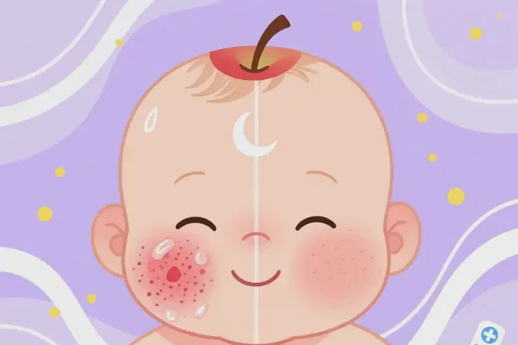 小儿面部容易起湿疹可以治好吗(图1)