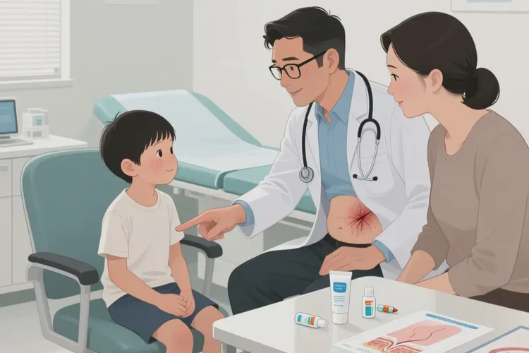 孩子肚子上偶尔长湿疹可以治愈吗(图3)