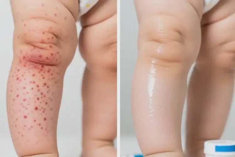 嬰幼兒小腿起濕疹可以治好嗎(圖1)