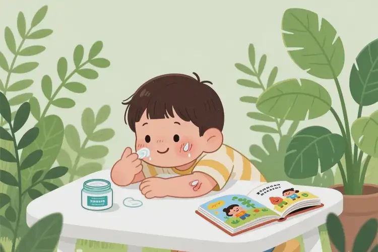 少兒臉上出現(xiàn)濕疹可以治好嗎(圖2)