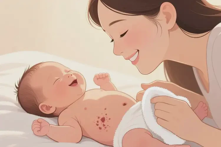 新生兒肚子上出濕疹可以治好嗎(圖2)