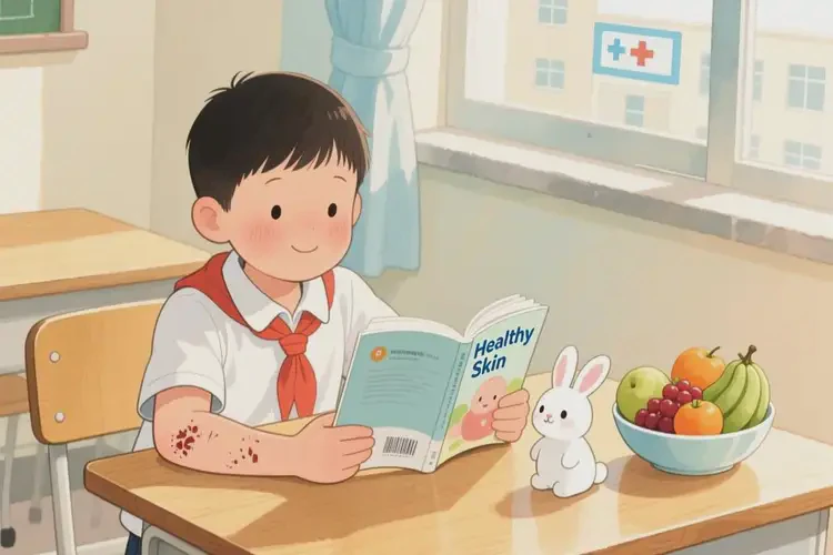 小學(xué)生手臂起濕疹可以治好嗎(圖3)