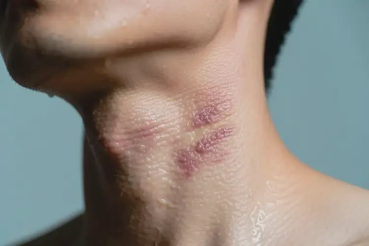 男人脖子上容易長(zhǎng)濕疹可不可以根治(圖1)