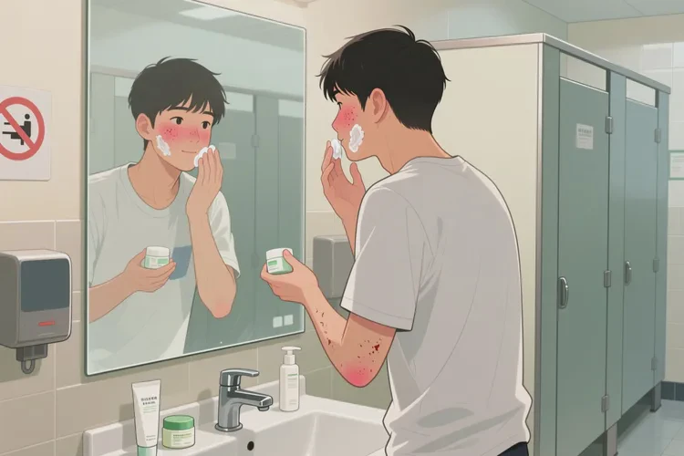 大學生面部長濕疹能靠自己自愈嗎(圖2)