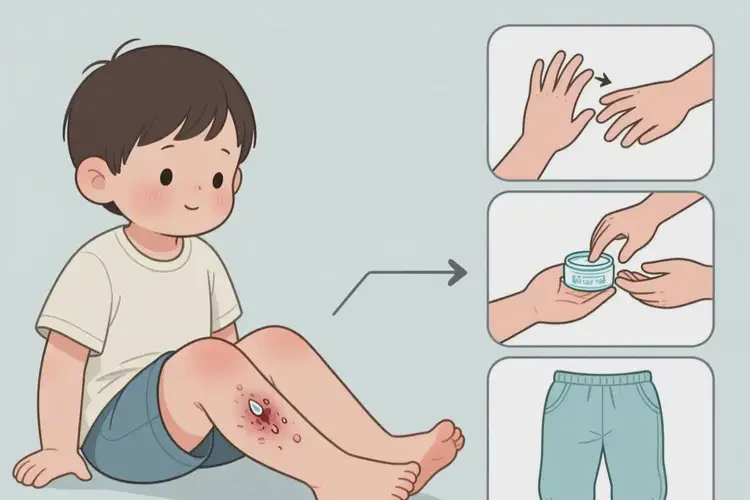 兒童小腿上出現(xiàn)濕疹可以治好嗎(圖2)