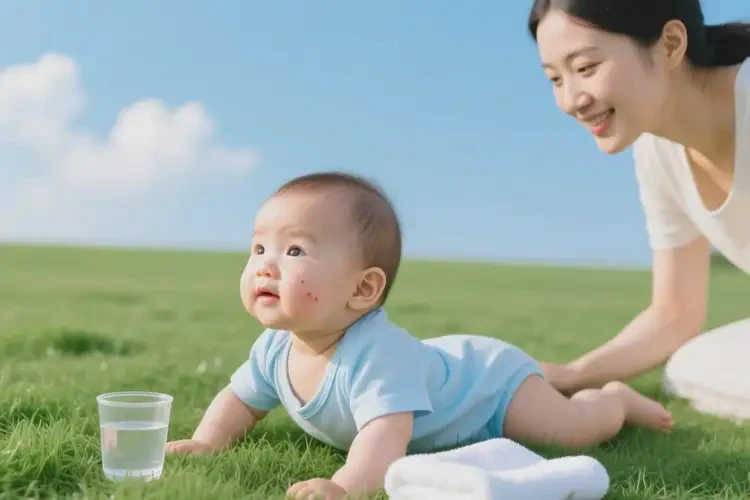 嬰幼兒臉上經(jīng)常長濕疹可以治好嗎(圖2)