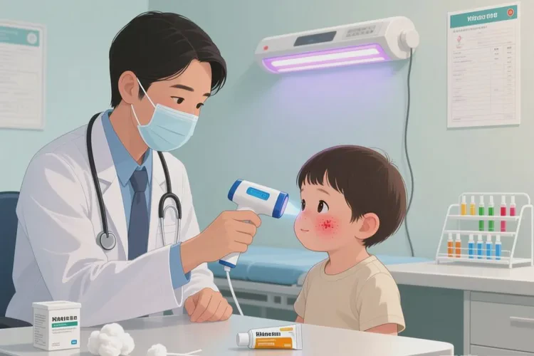 孩子面部出濕疹可以治愈嗎(圖2)