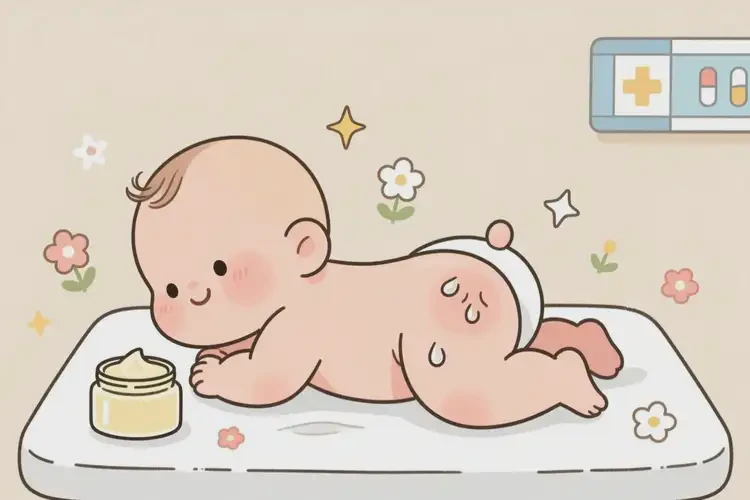 嬰幼兒屁股上長濕疹可以治好嗎(圖2)