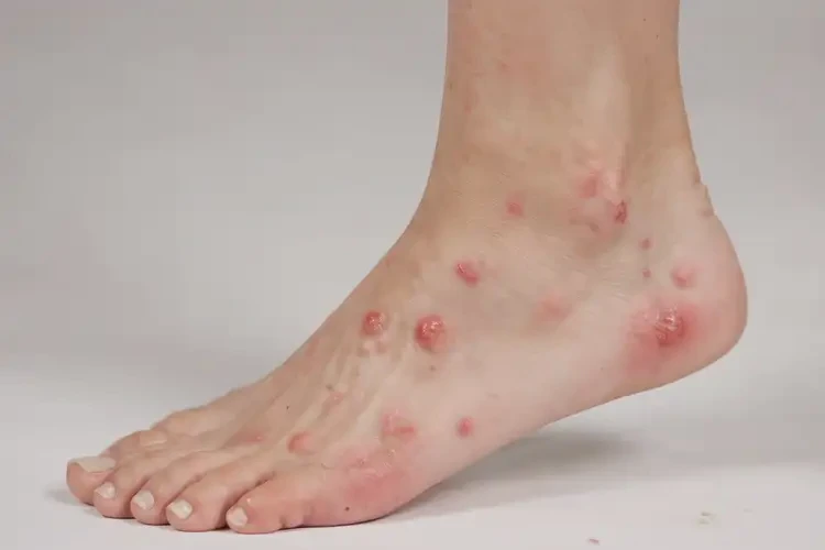 女生腳上長(zhǎng)濕疹可以治好嗎(圖4)