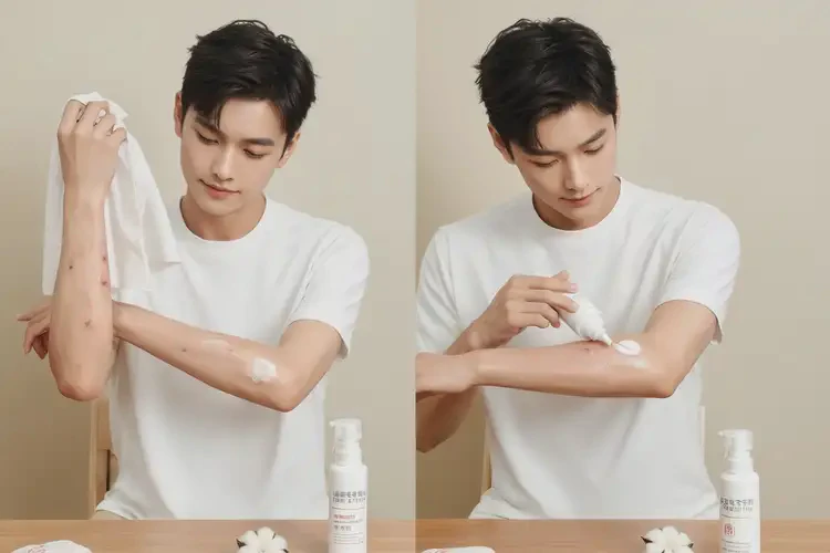 男生手臂上出濕疹可以治好嗎(圖2)