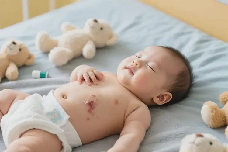 寶寶肚子上偶爾長(zhǎng)濕疹可以治好嗎(圖3)