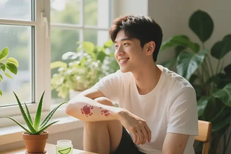 青年人手臂上出現(xiàn)濕疹可以治好嗎(圖2)