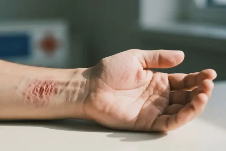 男人手臂容易長(zhǎng)濕疹可不可以根治(圖1)