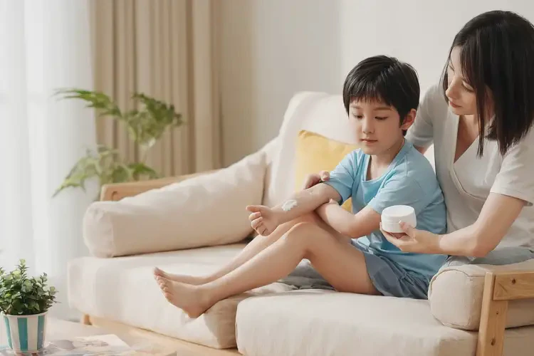 兒童脖子上偶爾起濕疹可以治好嗎(圖1)