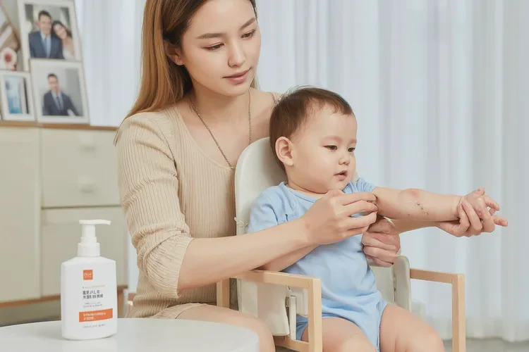 嬰兒手臂上出現(xiàn)濕疹可以治愈嗎(圖3)