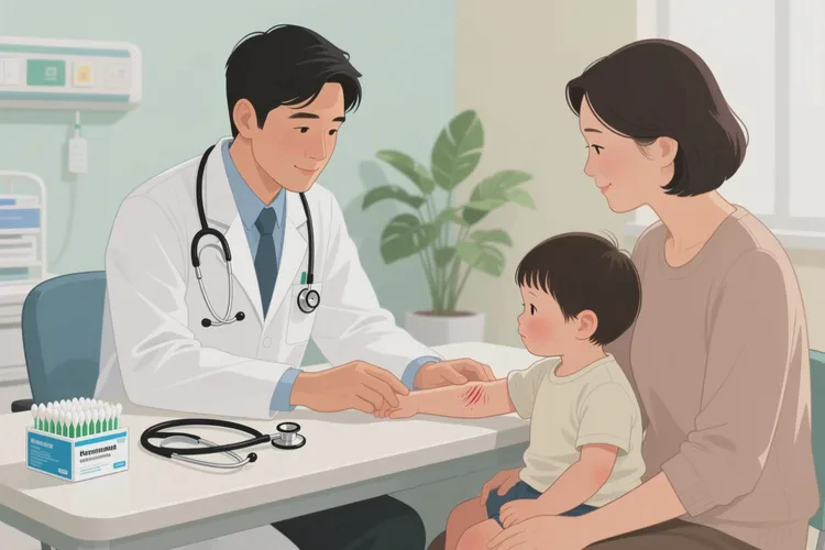 兒童四肢出濕疹可以治愈嗎(圖1)