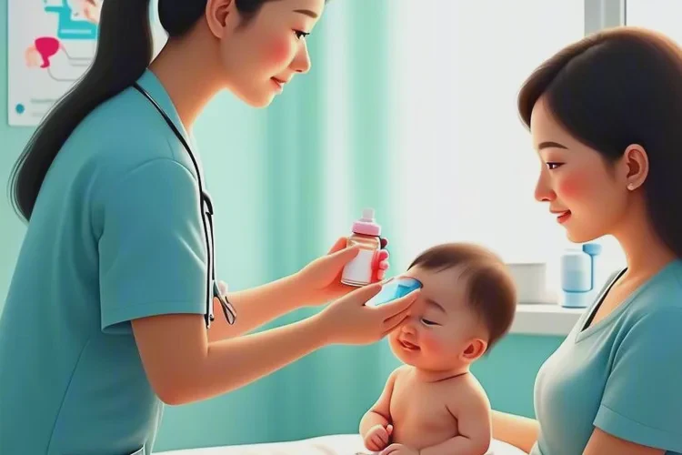 寶寶面部出現(xiàn)濕疹可以治愈嗎(圖1)