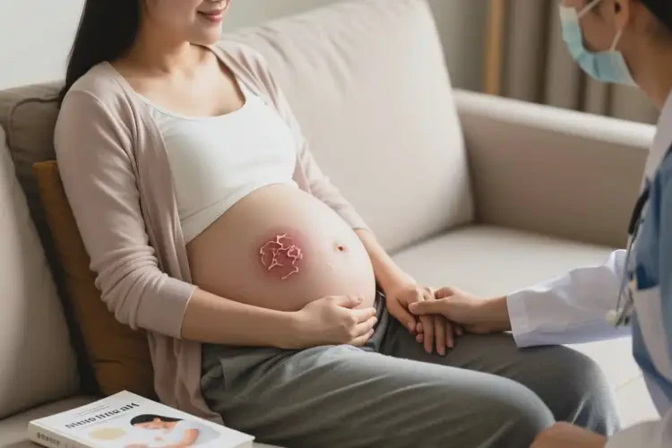 產(chǎn)婦肚子上長濕疹可以治好嗎(圖3)