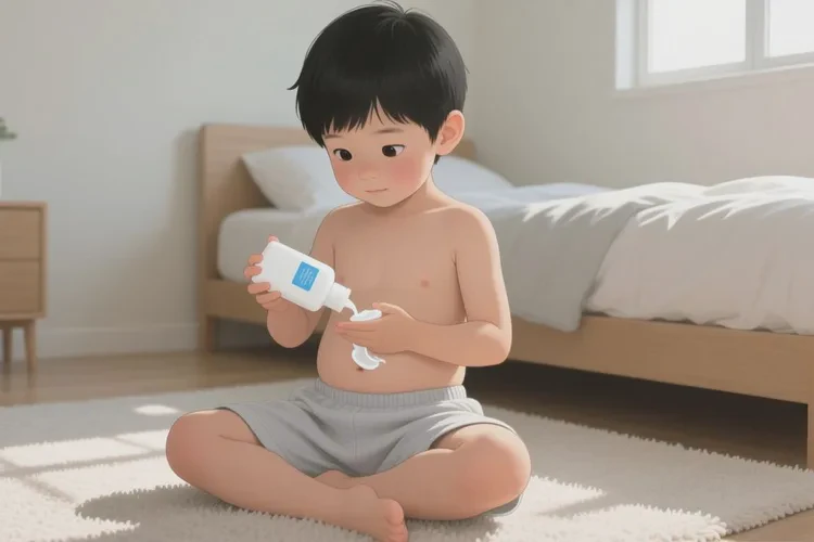 儿童肚子上偶尔长湿疹可以治愈吗(图2)