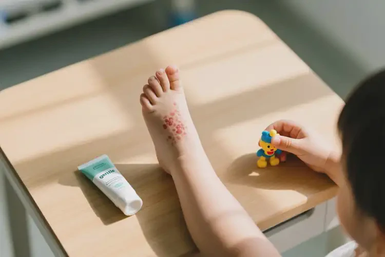 小孩腳上容易起濕疹可以治好嗎(圖2)
