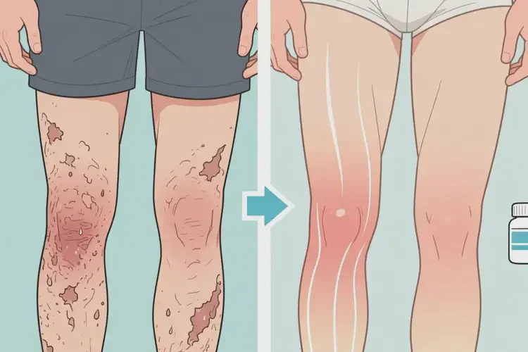 男生大腿上長(zhǎng)濕疹可以治好嗎(圖3)